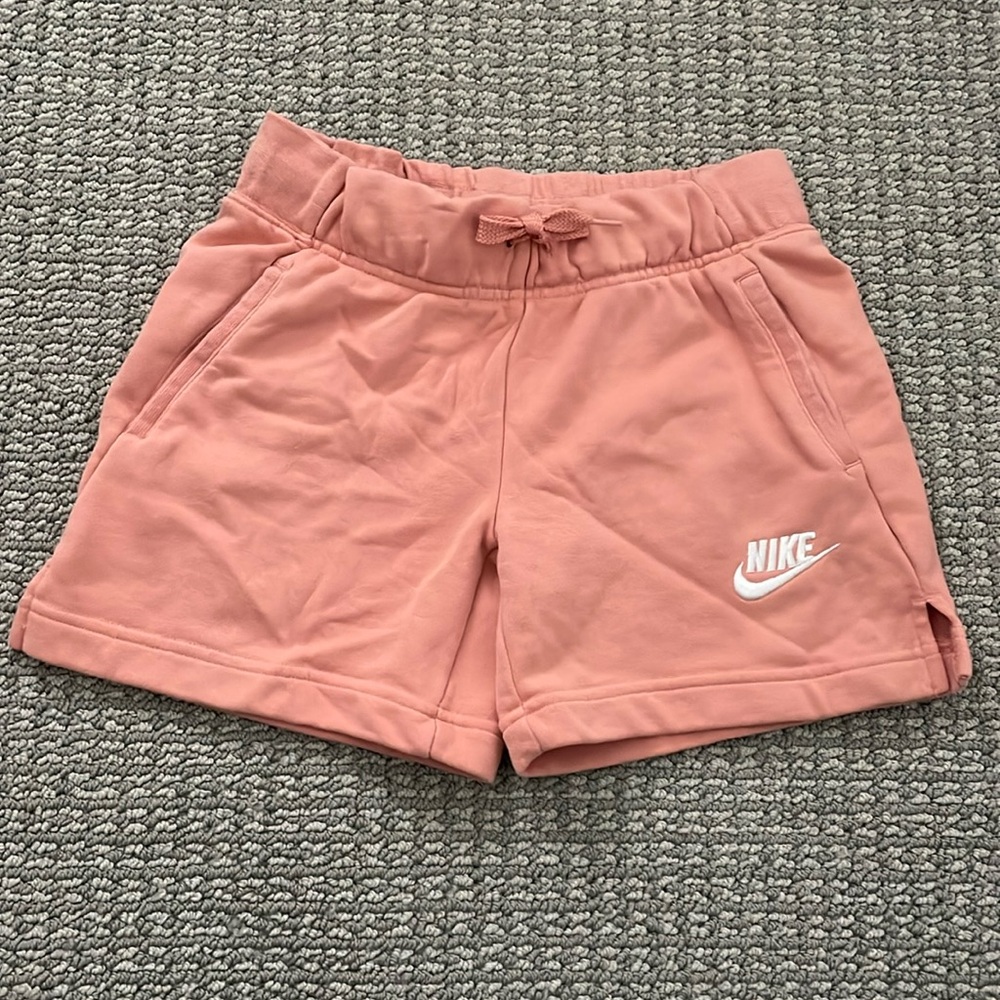 Peach NIKE Girls Shorts